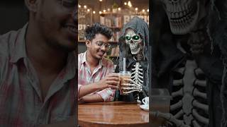 Best friends with the Grim Reaper drinking boba tea 🤭 #shorts #Grim #shortvideo #games #arafatlive