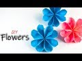 Easy paper flowers  flower making  diy origami flower