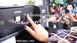 Epson ecotank et-2820 review , Printing sticker, photocard, business card