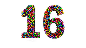 Learn Number 16 on 3d Color Balls | Sparta Halftone Pop Effects (sponsored by preview2effects)