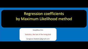 065 Regression Coefficients by Maximum Likelihood