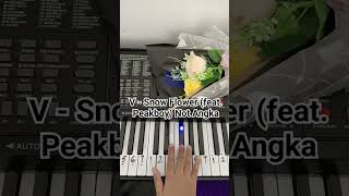 V  Snow Flower feat Peakboy Easy Piano notpianika notangka easypiano bts taehyung