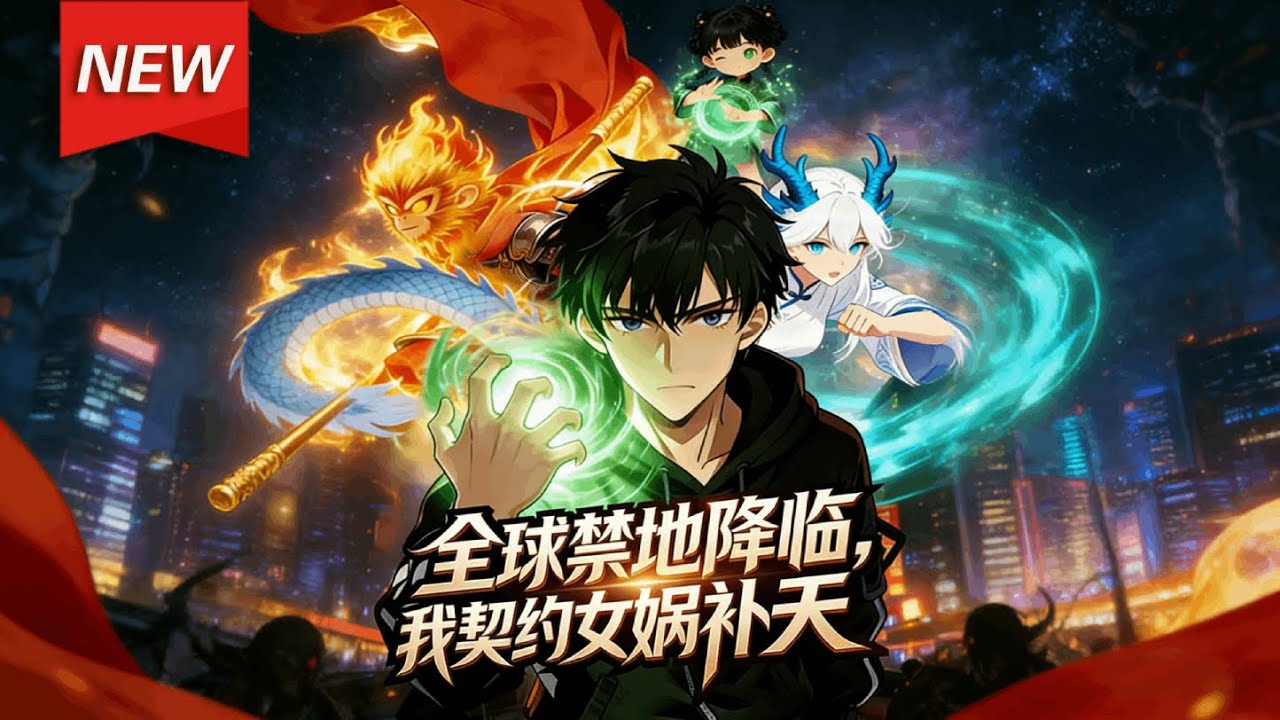 MULTISUB📢新番上线《全球禁地降临，我契约女娲补天！》第1~70集丨天灾横行，各国被神秘游戏绑定，以凶兽对决决定国运，龙国替补李铭在绝望中触碰石板，竟引动了上古神祇的虚影！