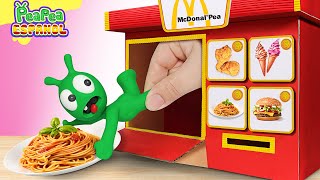 Pea Pea Quiere Comer Espaguetis  Tienda De Comida Divertida | Pea Pea Español  Más vídeo para niño