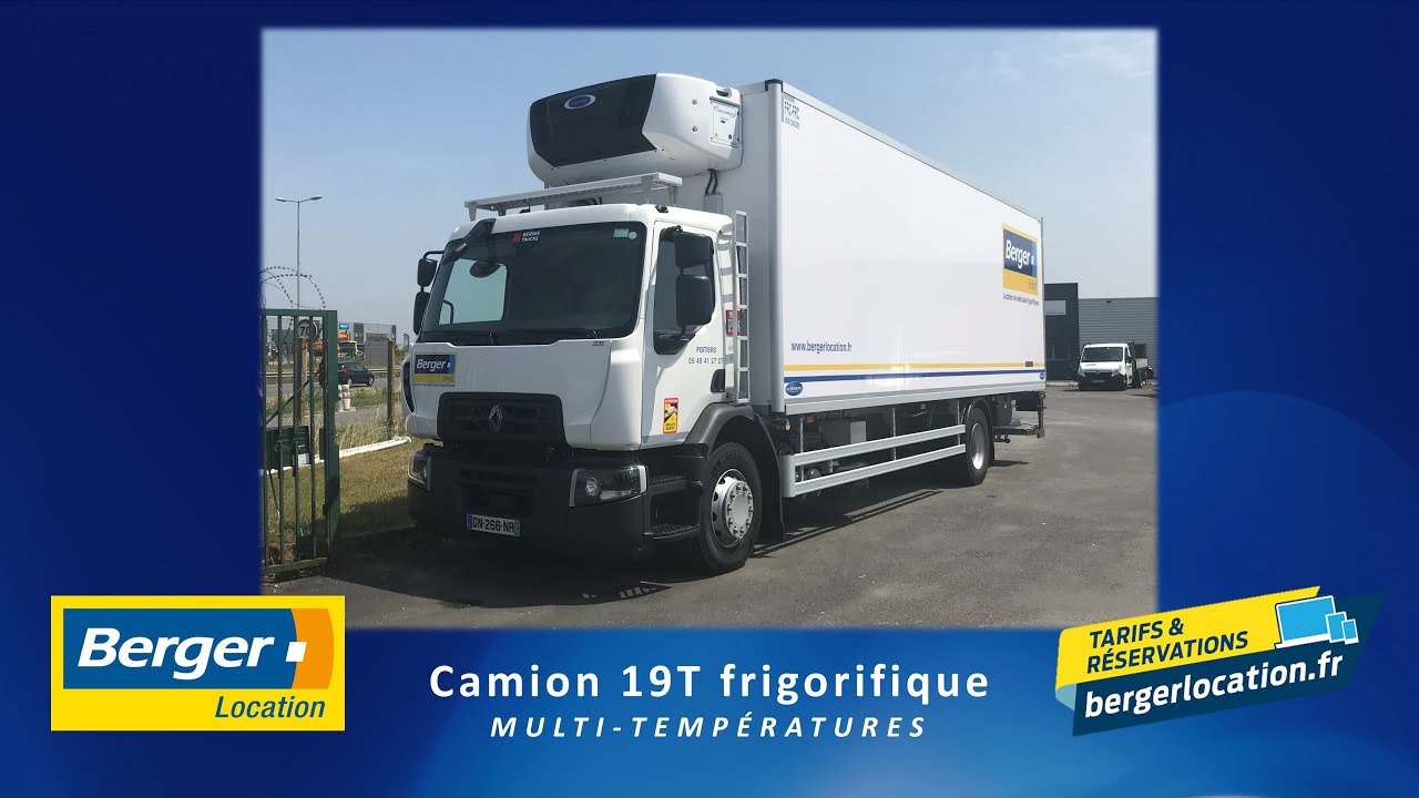 Berger Location Camion 19T frigorifique multitempératures YouTube