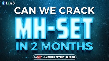 How To Crack MH-SET Mathematics Exam in 2 Months | Strategy for MH-SET