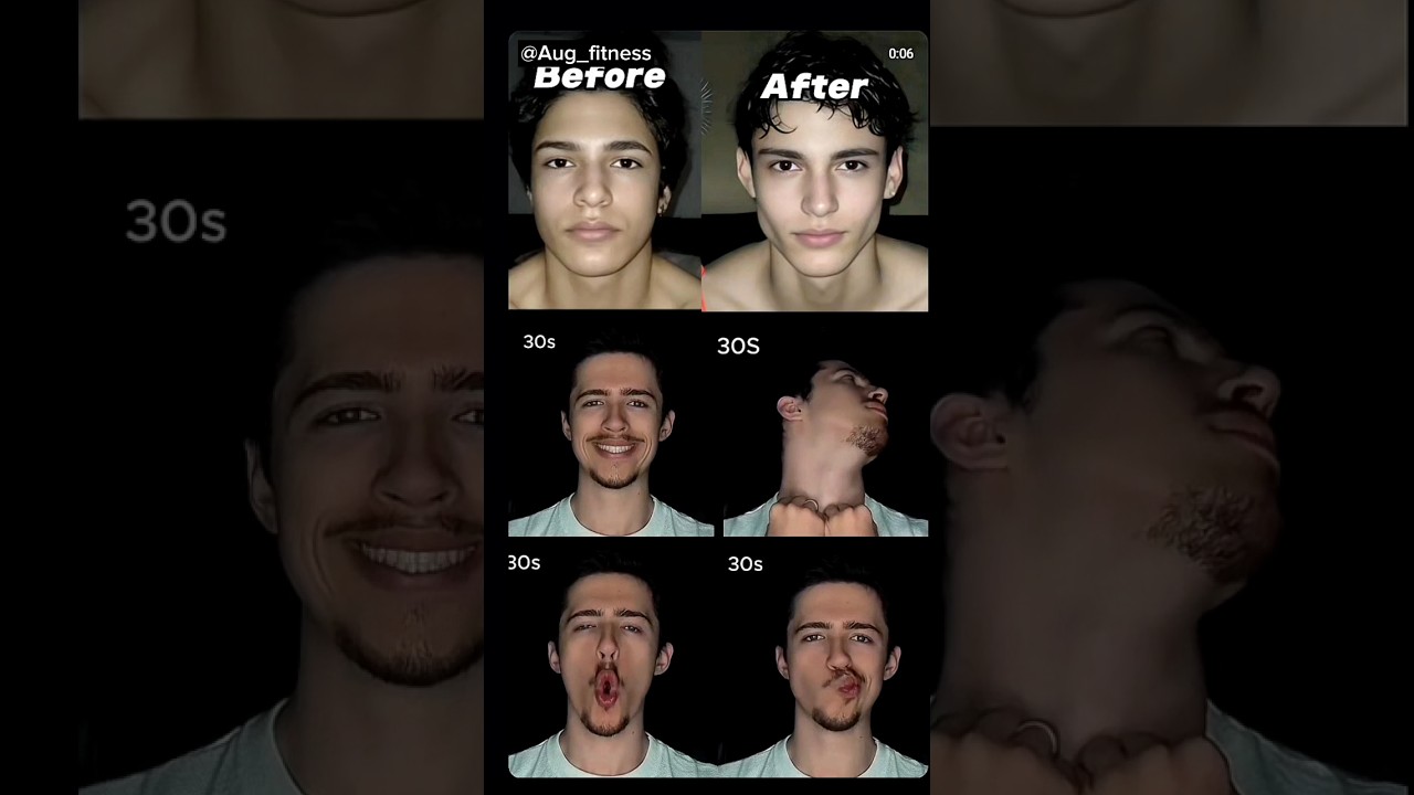 How to get perfect jawline shape#homeworkout #glowuptips #fitness #youtubeshorts #fyp