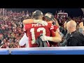 49ers celebrate nfc championship win beautiful scene on the field after instant classic