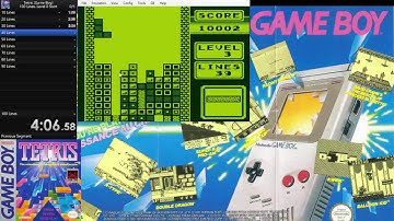 Tetris (Game Boy) 100 Lines, Level 0 Start speedrun in 9:04 RTA