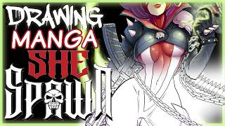 Drawing She-spawn in my manga/comic style with hang-out vibes!