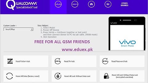 Qualcomm Special Unlock Tool V 4.0 FREE | Oppo Vivo Huawie Xiaomi |Reset All Lock Without Data Lost