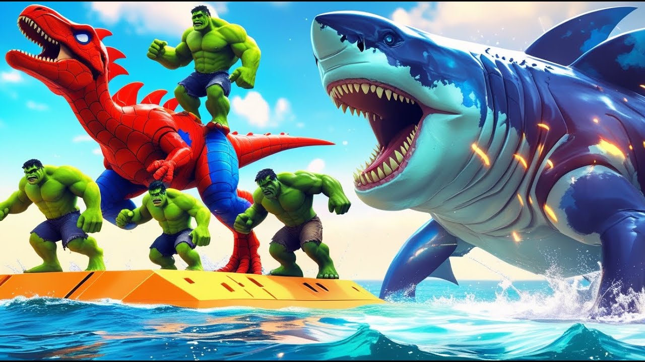 Jurassic World Evolution 3: Epic Carcharodontosaurus vs Distortus T-rex Battle