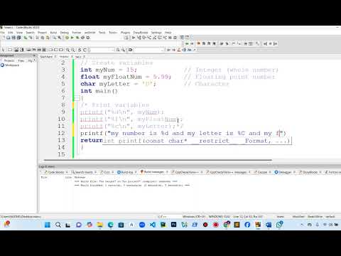 How to Display Variables in C Programming | Format Specifiers | NgahTech Lesson 3