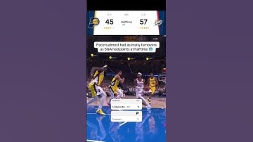 Pacers with 18 first half TOs 😳 #pacers #okcthunder #nbafinals