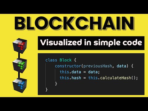 Blockchain Code Visualized in simple Javascript