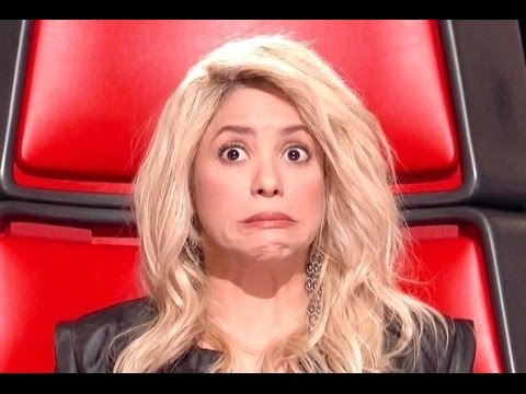 Shakira - The Voice - Funny Moments - YouTube
