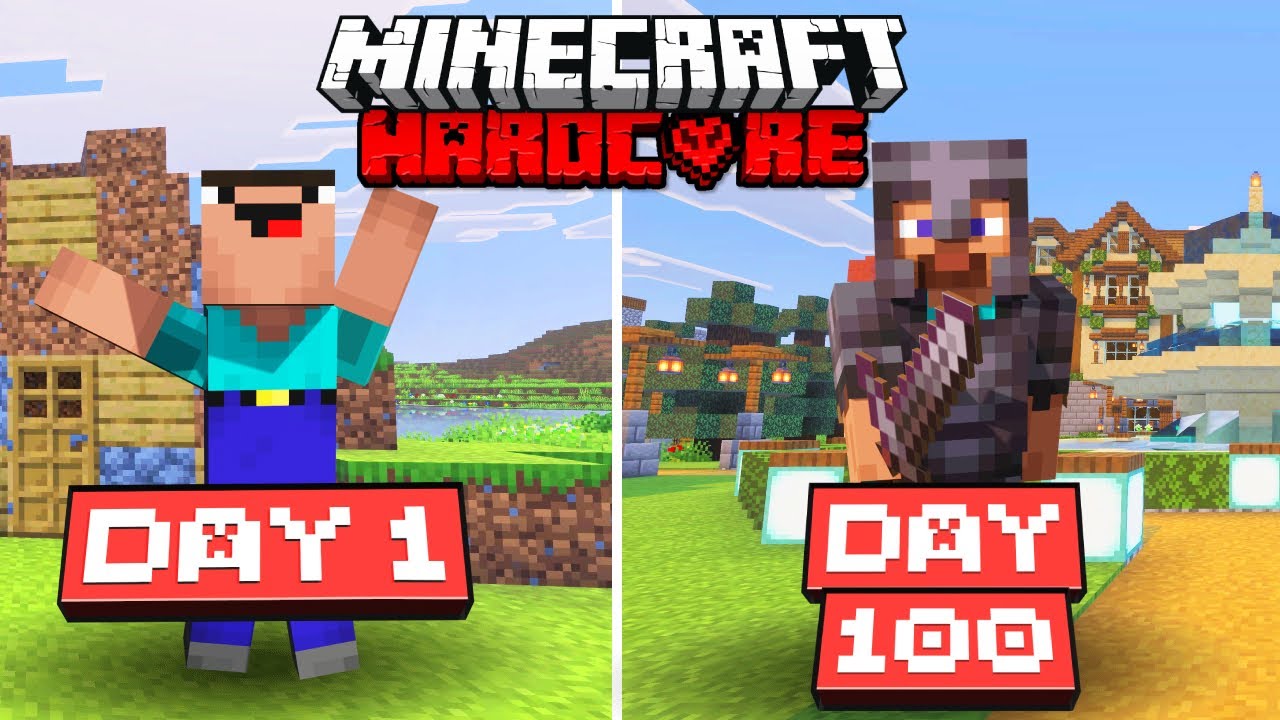 FIRST TIME PLAYING MINECRAFT HARDCORE - YouTube