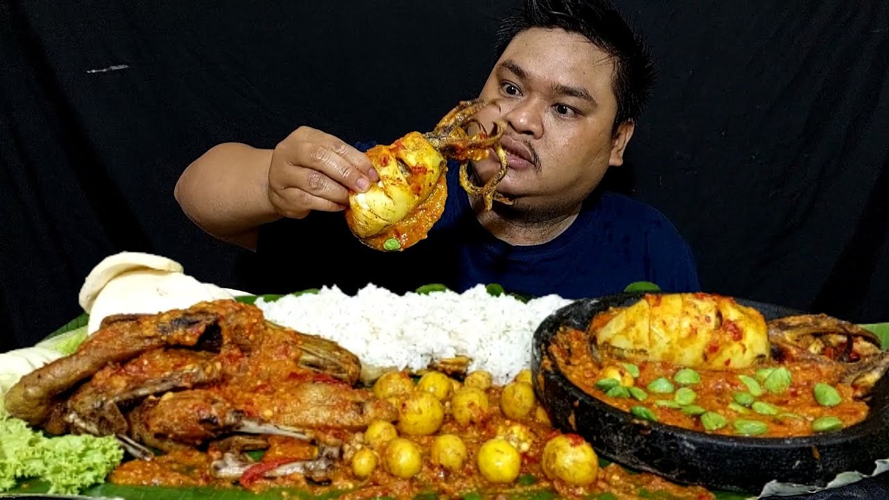 BEBEK TELOR MUDA TUMIS SAMBAL+CUMI SOTONG OSENG PEDAS...