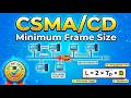 UGC NET Computer Science - CSMA/CD Minimum Frame Size