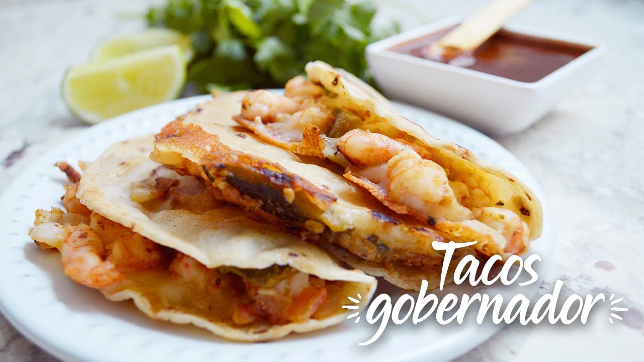 CLASE EN VIVO: TACOS GOBERNADOR (tacos de camarón con queso) - Recetas fáciles Pizca de Sabor