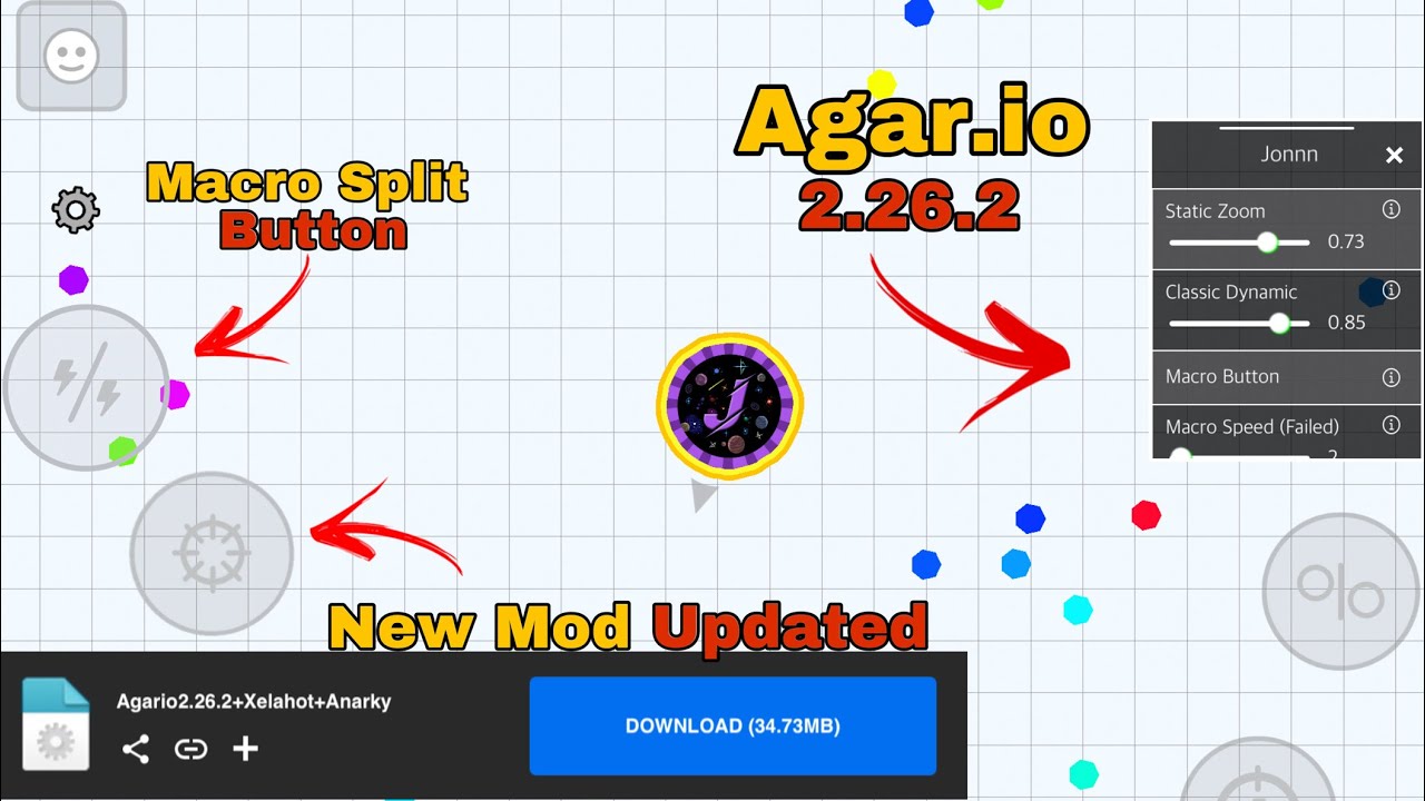 NEW MOD UPDATED 2.26.2 🥵 (AGAR.IO MOBILE) 