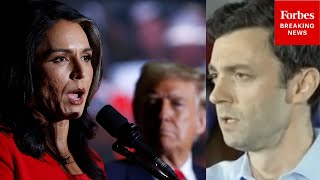 'They Made A Big Mistake...': Ossoff Doesn't Hold Back On Gabbard, Trump Over Fulton County Raid