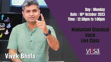 Hindustani Classical Vocal Class | Classical Vocal Classes | Classical Vocal Training @VirsaIndia