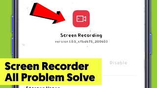Oppo || Screen Recorder Setting || Black Screen & Sound Problem in Oppo Reno