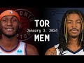 Raptors Vs Grizzlies Full Game Highlights Jan 3 2024 