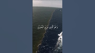 وَهُوَ الَّذِي مَرَجَ الْبَحْرَيْنِ  | القارئ ادريس ابكر