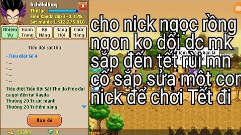 Cho Nick Ngọc Rồng online ngon ko đổi dc mk