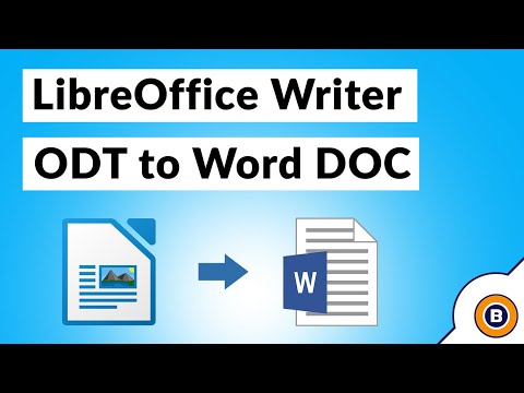 Vídeo: Puc obrir documents de Word a LibreOffice?