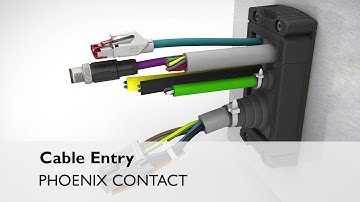 Cable entry for assembled cables