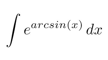 Integral of e^arcsin(x) (substitution + by parts)