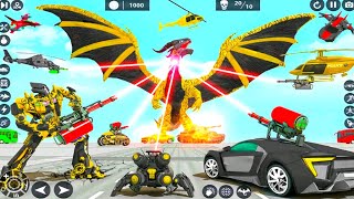 Robot Car Transform War Game 2026 | Police Car Flying Jet Bike Truck Robot Game - Android Gameplay screenshot 1