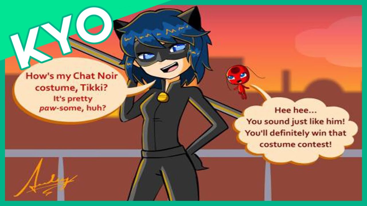 Chat Catches Marinette Cosplaying Hilarious Miraculous Ladybug Comic Dub