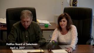 Halifax Board of Selectmen - April 4, 2017  (4/4/17)