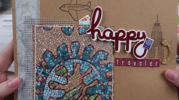 Happy Traveler - 8 1/2 x 11 Layout Process Video // Falling Back to Basics Series