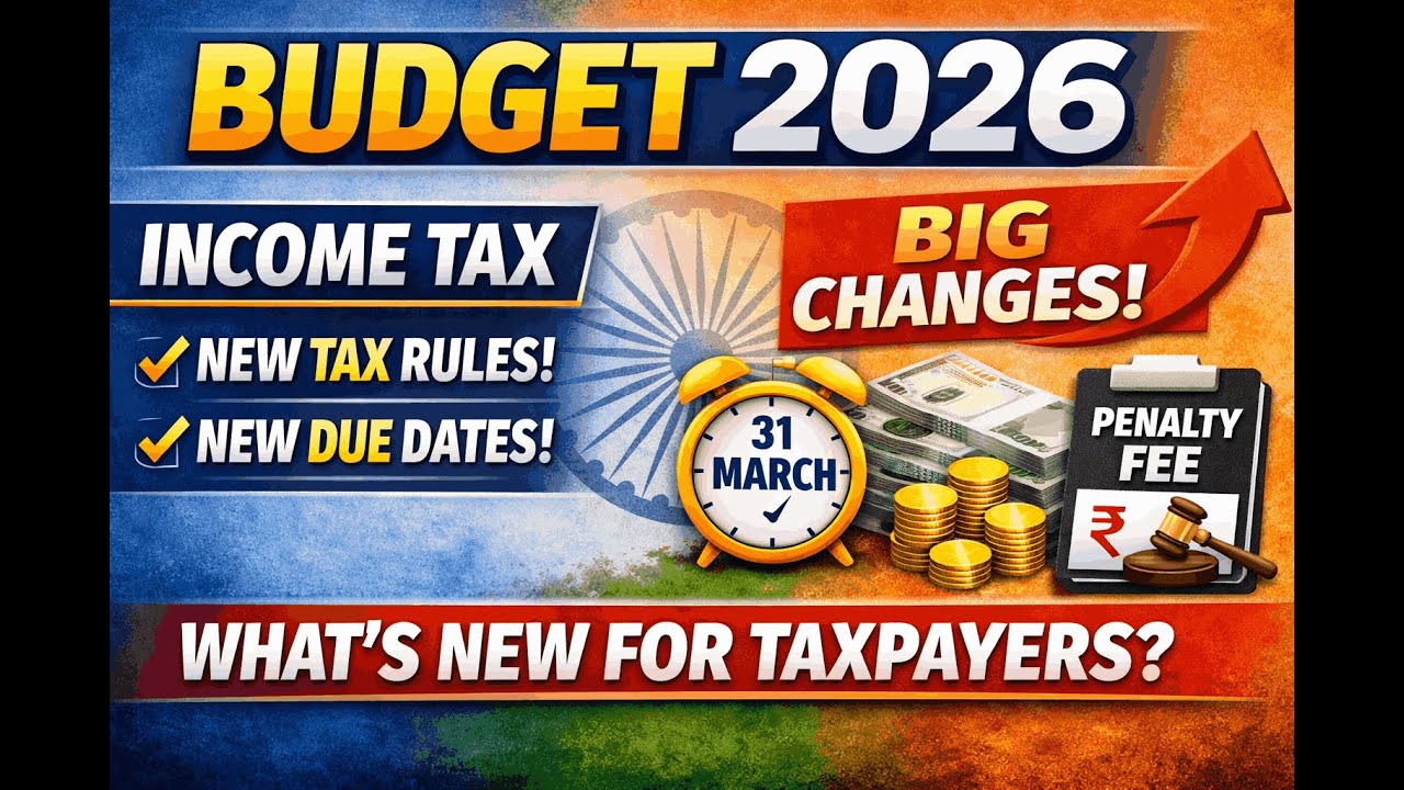 Budget 2026 Income Tax Changes Due Dates | Revised Return | New Fees ...