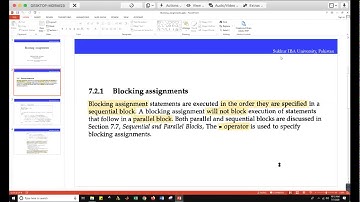 Blocking and Nonblocking Statements -- Verilog Behavioral Modelling
