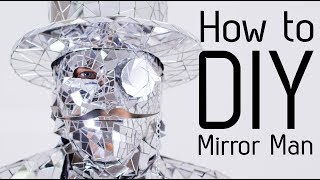 How to make Disco ball Mirror Man costume suit