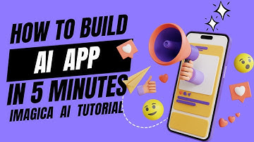 Create an AI App in 5 Minutes with No Code | Imagica AI Tutorial(2024)