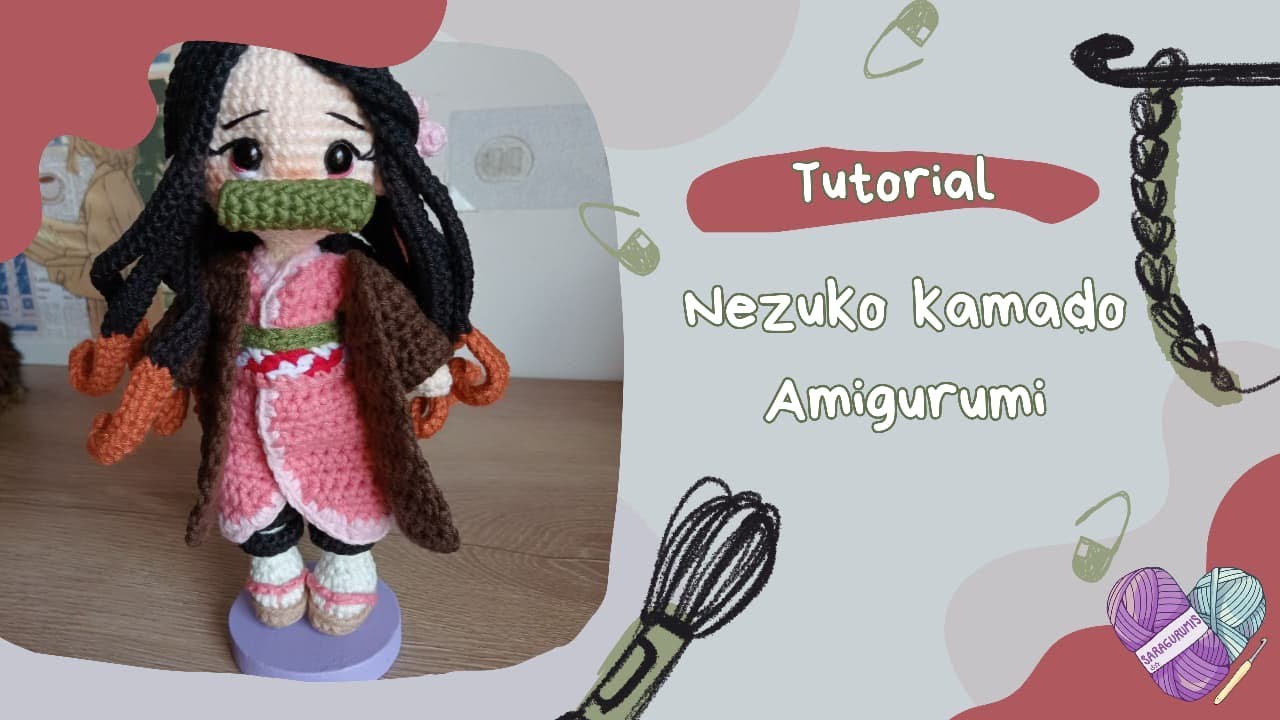 Amigurumi Nezuko Kamado / tutorial paso a paso (Kimetsu no Yaiba/ Demon Slayer)