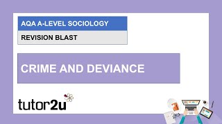 AQA A-Level Sociology Revision Blast | Crime & Deviance | 24 Feb 2021