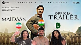 Maidaan Trailer Reaction | Ajay Devgn | Amit Sharma | A.R. Rahman | 4Idiots REACT | Foreigners REACT