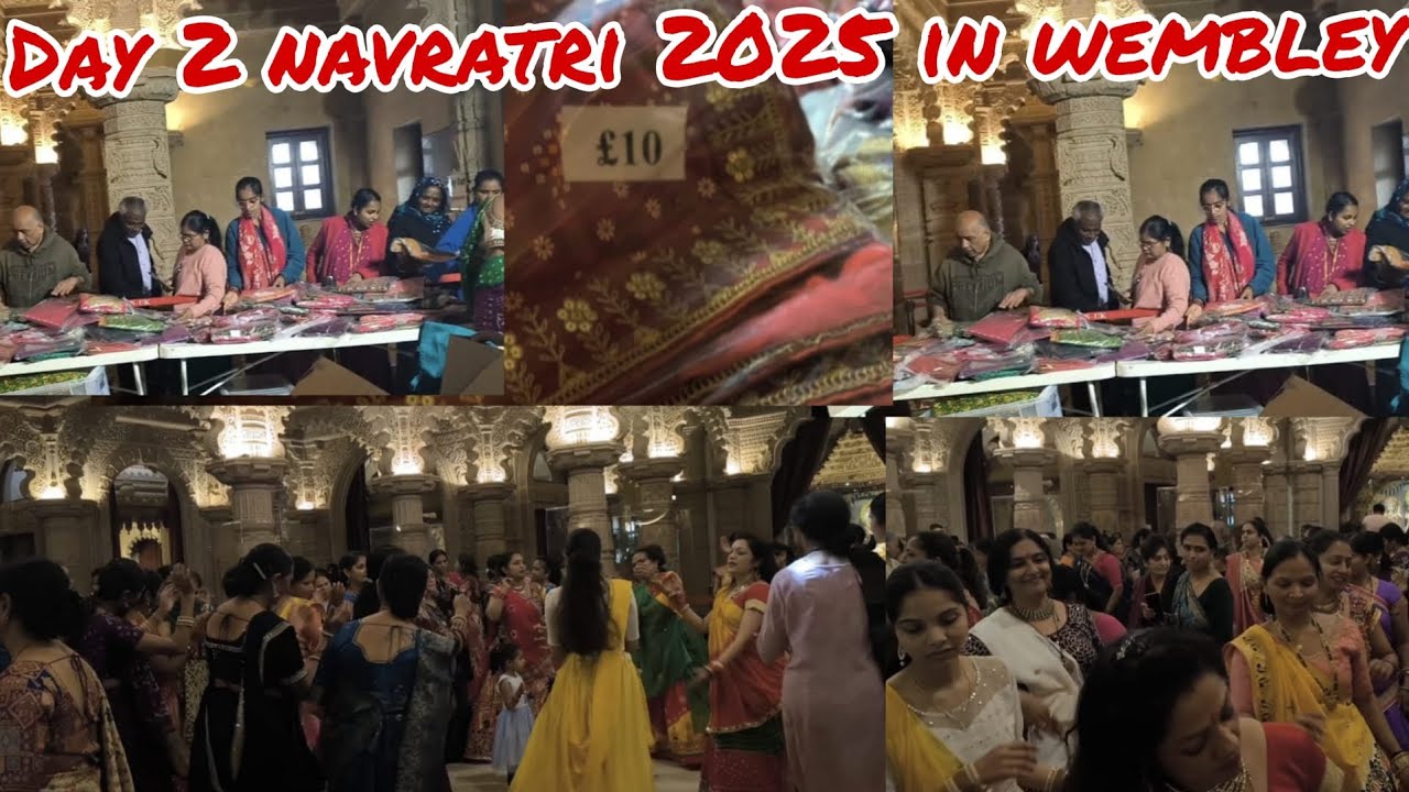 વેબ્લી નવરાત્રી યુકે  sanatan temple || Day 2 navratri UK 