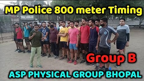Mp Constable 800M 3rd Timing  of ASP Boy