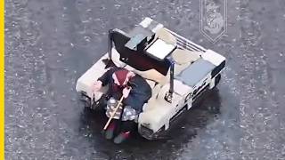 Ukraine UGV Robots Saves 77-year-old woman from heavy Russian gunfire