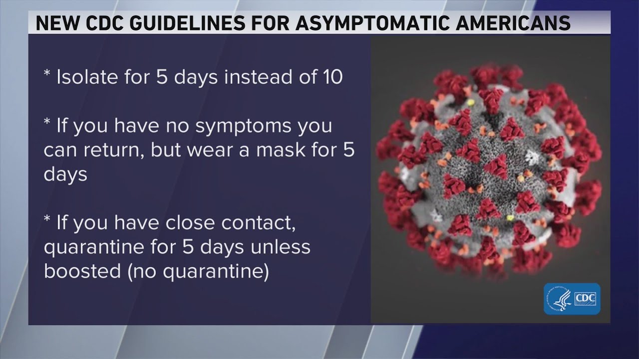 CDC recommends shorter COVID isolation, quarantine for all - YouTube