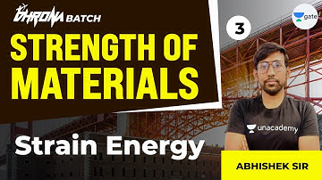 Strain Energy | L:3| Strength of Materials | Unacademy GATE CE-CH
